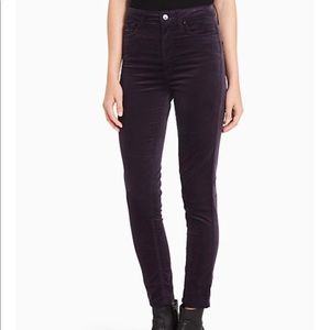 Calvin Klein high rise velvet pants
